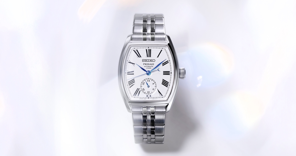 【セイコーウオッチ】セイコー プレザージュの琺瑯ダイヤルに、トノー型ドレスウオッチが仲間入り